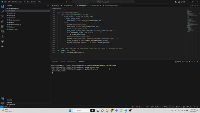 Download video Tiktok in Python ? смотреть онлайн