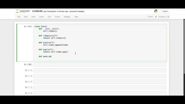 Stack Implimentation | PYTHON | Data structures | смотреть онлайн