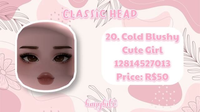 Cold Blushy Cute Girl Face Masks ALL HEADS & SKIN TONES | Roblox Bloxburg, Berry Avenue, Brookhaven смотреть онлайн