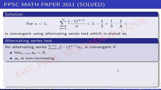 PPSC Lecturer Math Test 2011 | Q. 76, 77, 78, 79, 80 | PPSC PAST PAPERS MATHS | Prof Tahir|Olh Math смотреть онлайн