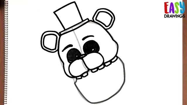 How to Draw Golden Freddy Fazbear - FNAF - Five Nights at Freddy's - Drawing Freddy Fazbear смотреть онлайн