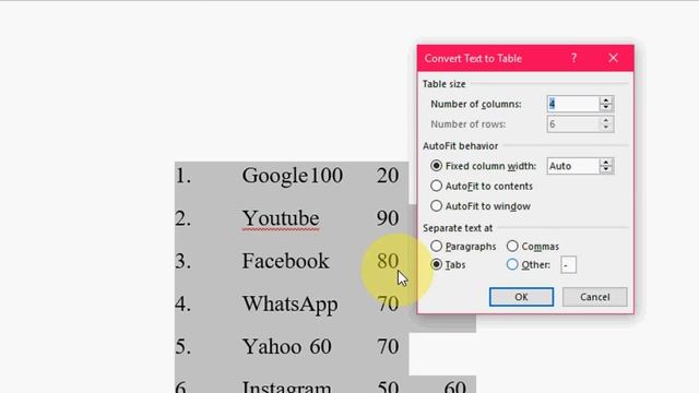 How to Convert Text to Table in MS Word (Easy Steps) смотреть онлайн