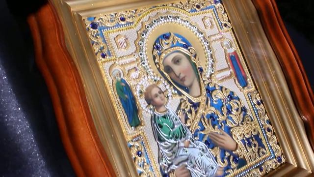 Икона Иерусалимская божья матерь роспись по стеклу смотреть онлайн