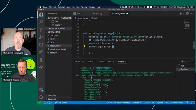 Hackathon APAC & EMEA Session - GDELT Data - Geofencing & Creating notifications смотреть онлайн