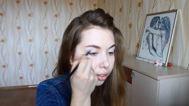 Макияж глаз в синих тонах смотреть онлайн