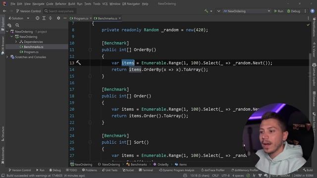 Stop using LINQ to order your primitive collections in C# смотреть онлайн