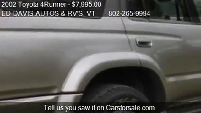 2002 Toyota 4Runner FINANCE PRICE $7995 - for sale in FAIR H смотреть онлайн