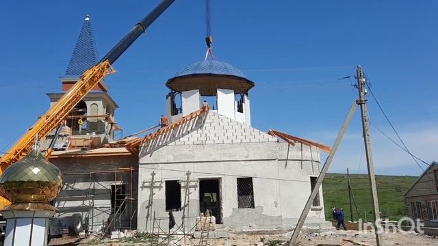 19 мая 2023г. Освящение крестов и подъем купола смотреть онлайн