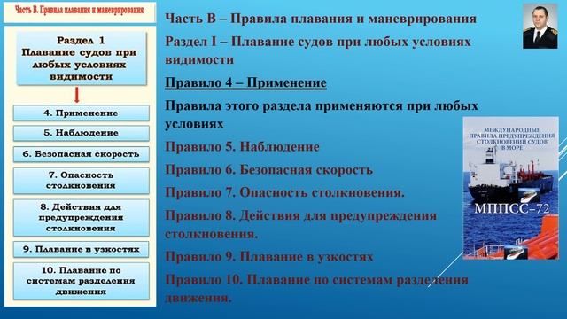 Правило 4 Применение, с английским текстом и краткими комментариями смотреть онлайн