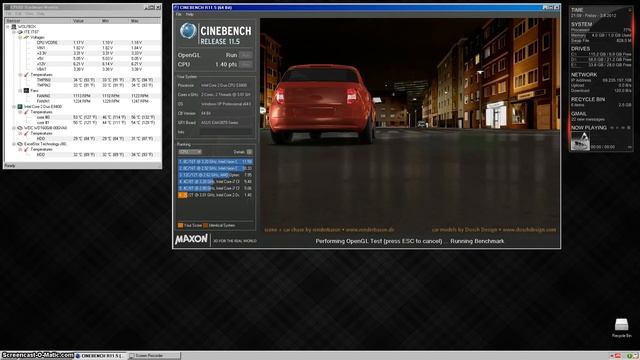 Cinebench ASUS EAH3870 смотреть онлайн