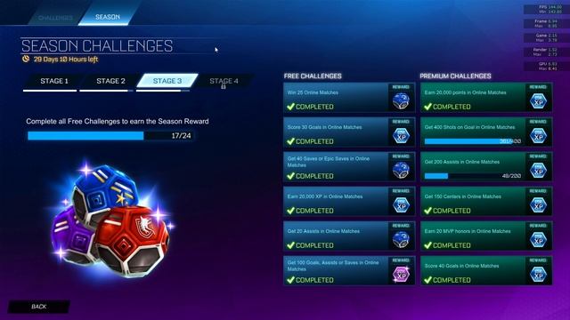 WHEN AND HOW TO UNLOCK STAGE 4 OF SEASON CHALLENGES IN ROCKET LEAGUE*NEW* смотреть онлайн