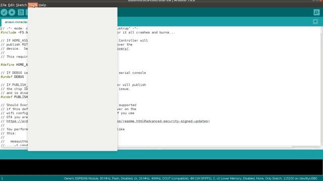 Uploading Arduino Sketch to ANAVI Miracle Controller смотреть онлайн