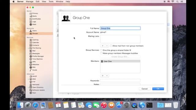 OS X Yosemite Server. Step 12. Set up Mail, Messages and Contacts смотреть онлайн
