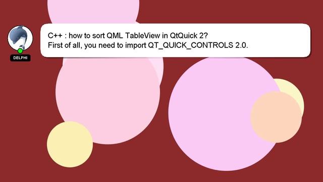 C++ : how to sort QML TableView in QtQuick 2? смотреть онлайн