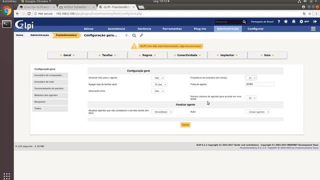 14. GLPi - Configurando Fusion Inventory смотреть онлайн