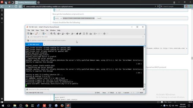 Установка UNetLab на физический сервер (Ubuntu 14.04.5 LTS (Trusty Tahr)) смотреть онлайн