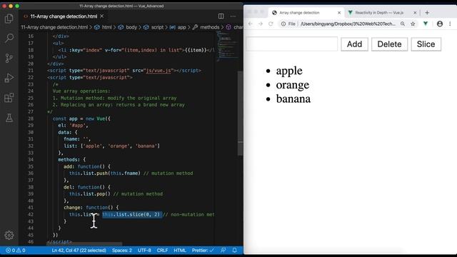 22 Array Change Detection смотреть онлайн
