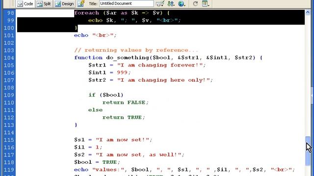 PHP Tutorial, 08_04, pass by reference смотреть онлайн