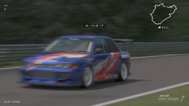 Gran Turismo® 7 Mitsubishi Lancer Evo III GSR Time Attack in Nurburgring Nordschleife (New PB) смотреть онлайн