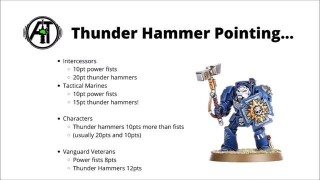 Power Fist vs Chainfist vs Thunder Hammer - a Space Marine Math Hammer Comparison смотреть онлайн