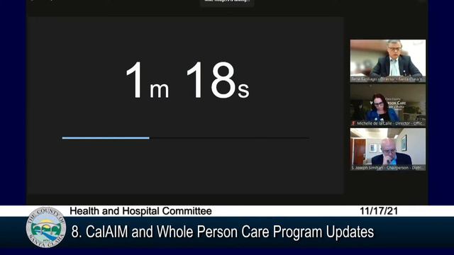 Santa Clara County Health And  Hospital Committee  November 17,  2021 2:00 PM