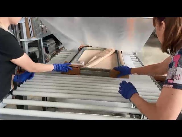 Поштучная или групповая упаковка предметов из нержавеющей с полным закрытием пленкой смотреть онлайн