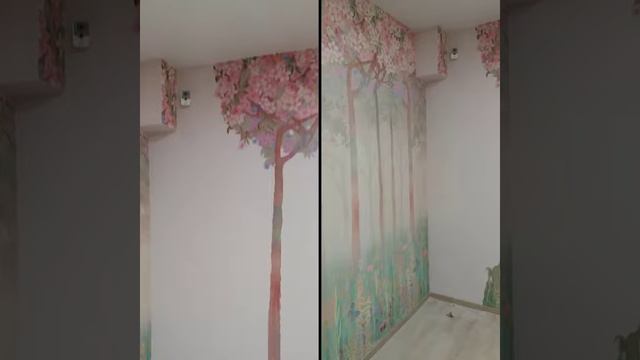 Аппликация на обоях. Удаляем разнотон. Новый вид декупажа. смотреть онлайн