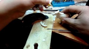 Скульптура "Лось". Резьба по кости. Часть 2