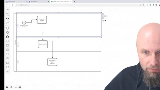 ECBPM Adv.2 Resource simulation part 1 (modeling in BPMN.io) смотреть онлайн