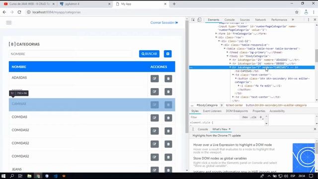 Curso de JAVA WEB - 11 CRUD Tabla Categoría 7/7 DAO смотреть онлайн