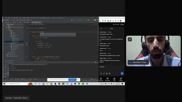 22 Merge Sort in dsa | merge sort in java| merge sort смотреть онлайн