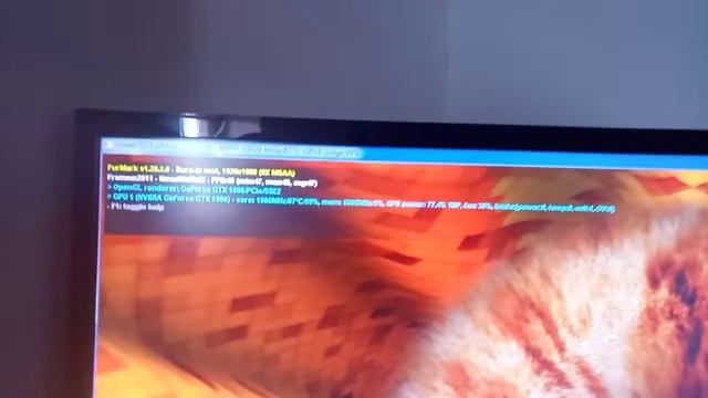 GTX1080 Palit GameRock FurMark смотреть онлайн