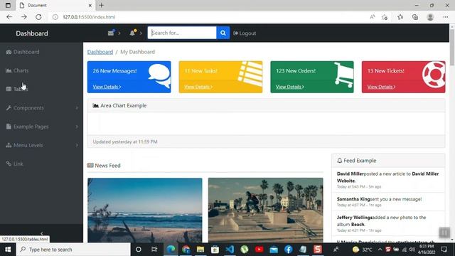 How to make a Bootstrap Dashboard | Source code смотреть онлайн