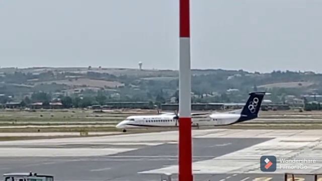 THESSALONIKI NEW AIRPORT OLYMPIC AIR DASH 8/400 смотреть онлайн
