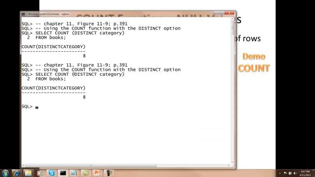 Oracle ch 11 part 2 -Group Functions thru max смотреть онлайн