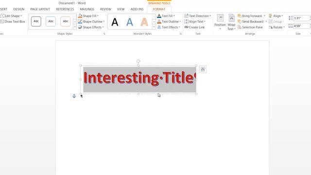 Word Art in Word 2013 смотреть онлайн
