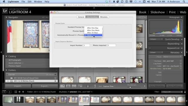 Adobe Photoshop Lightroom 4 Tutorial | Catalog Settings смотреть онлайн