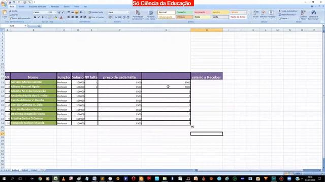 Tabela Salarial no Excel смотреть онлайн