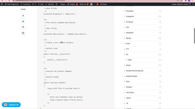 Laravel 9 Cron Job Task Scheduling Tutorial смотреть онлайн