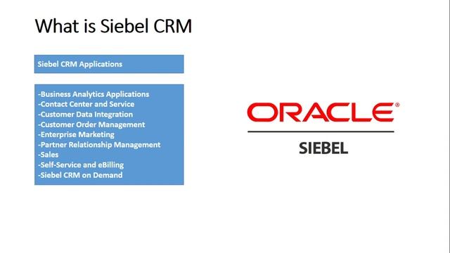 What is Siebel CRM | CRM смотреть онлайн