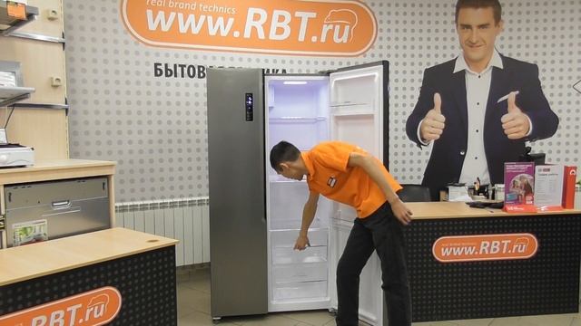 Видеообзор холодильника LERAN SBS 300 IX NF со специалистом от RBT.ru смотреть онлайн