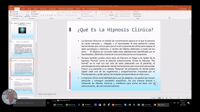 Aula Virtual de Hipnosis Módulo de Introducción смотреть онлайн