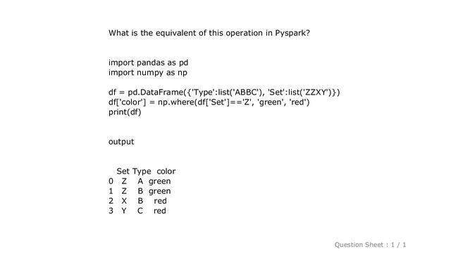 Pandas : Pyspark: Equivalent of np.where смотреть онлайн