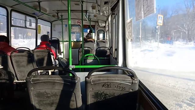 поездка на троллейбусе ЗиУ-682г с 2008 г.в. НОМЕР 257./г.Балаково часть1 смотреть онлайн