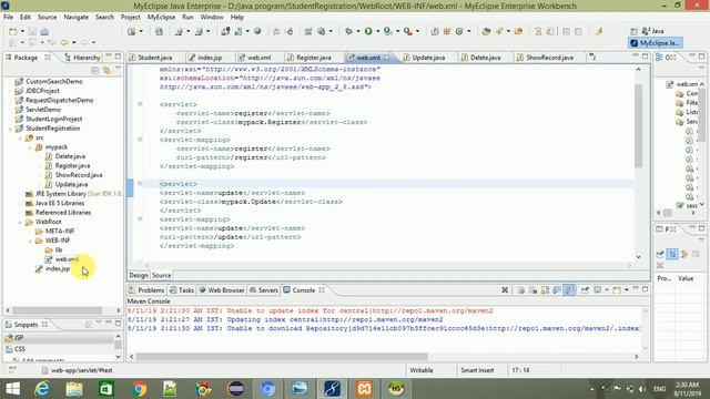 insert update delete using servlet and html смотреть онлайн