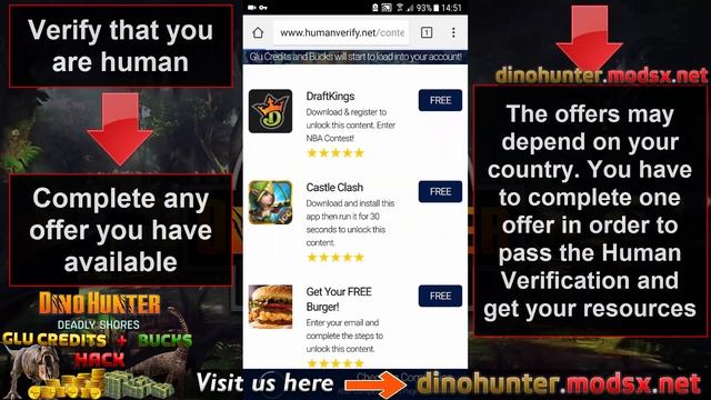 Dino Hunter Deadly Shores Hack 2018 - Dino Hunter Glu Credits Hack Android & iOS смотреть онлайн