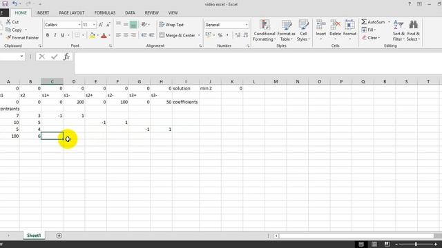 Using excel solver for goal programming (The weights method) смотреть онлайн