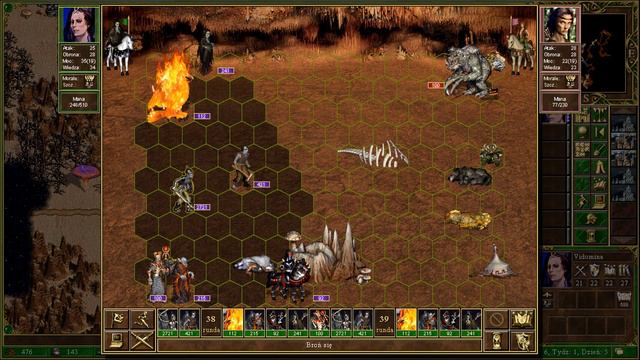 Heroes of Might and Magic 3 Vidomina vs Mephala Necropolis vs Stronghold смотреть онлайн