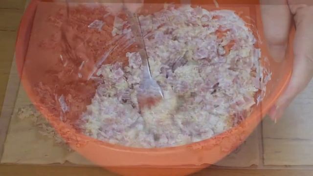 Улитки с ветчиной и сыром. Rollitos de hojaldre con jamón y queso. Subtitulo en español. смотреть онлайн