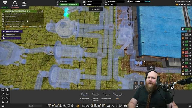 Captain of Industry Update 1 Full Playthrough - 004 - Using Leveling to make A Bridge! смотреть онлайн